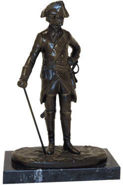 Figur Friedrich II., bronziert